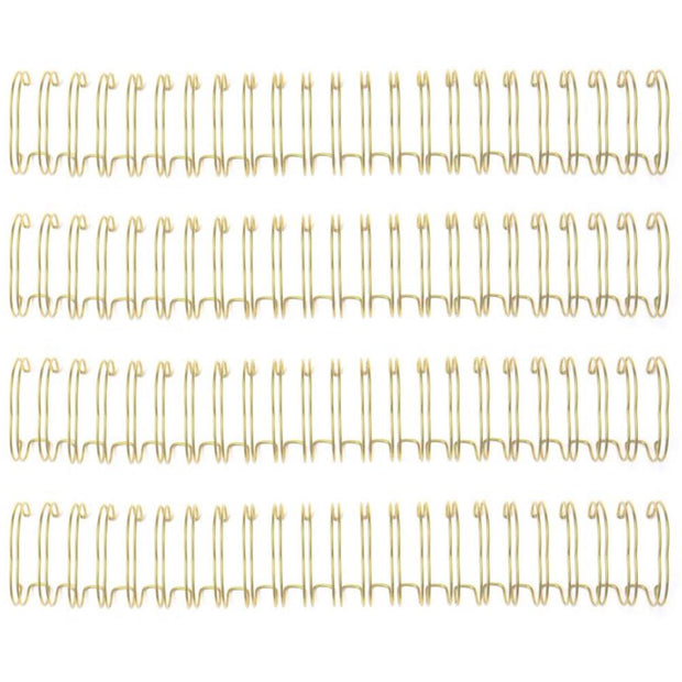 Cinch Wires .75" 4/Pkg Gold