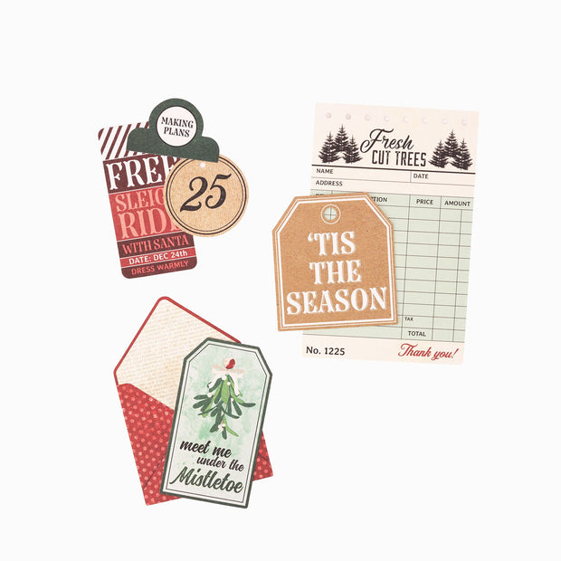 AC Vicki Boutin Evergreen Holly Journaling Ephemera (40 Piece)