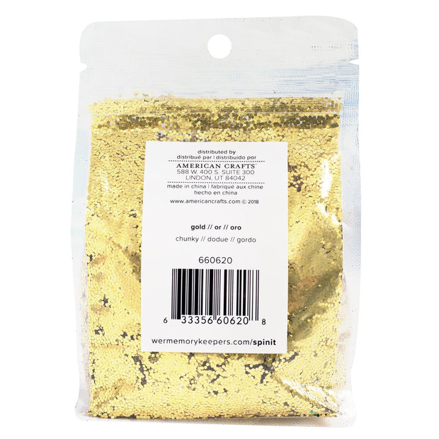 We R Memory Keepers Spin It Chunky Glitter Gold (10 oz)