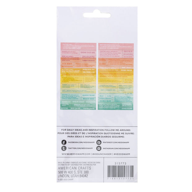 Heidi Swapp Sun Chaser Definition Stickers (56 Piece)