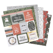 DCWV 12x12 Double Sided Stack Pack December 25th Foil 36 Sheets