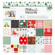 AC Crate Paper Mittens & Mistletoe 12x12 Paper Pad (48 Sheets)