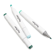 American Crafts Sketch Markers Dual Tip Chisel & Fine Point Shamrock (3 Piece)