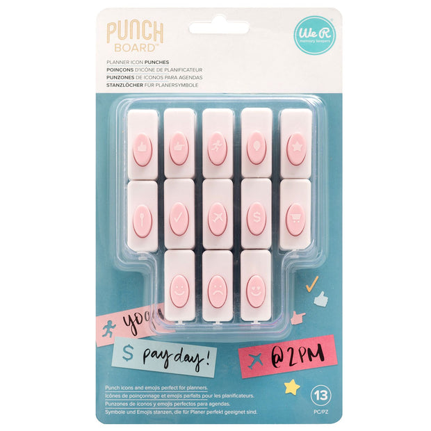 We R Memory Keepers Word Punch Board Punches Planner Icons