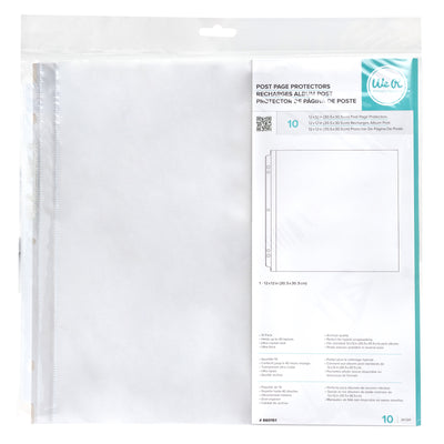 Post Bound Photo Sleeves 12"X12" 10/Pkg Full Page