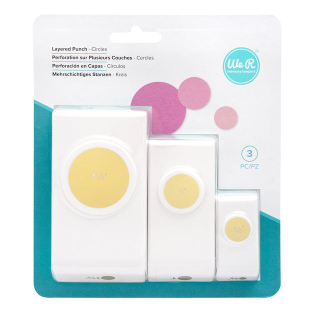 We R Memory Keepers Layering Punches 3/Pkg Circles