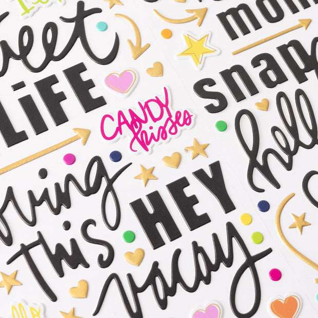 Vicki Boutin Sweet Rush Thickers Phrase Holographic Foil (129 Piece)