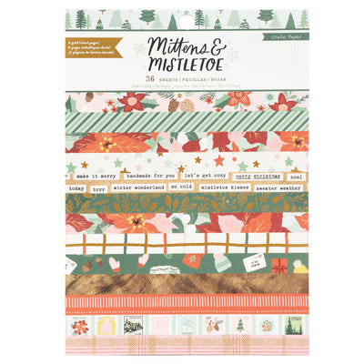 AC Crate Paper Mittens & Mistletoe 6x8 Paper Pad (48 Sheets)