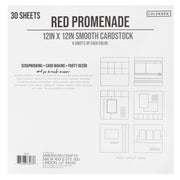 Colorbök 78lb Smooth Cardstock 12"X12" 30/Pkg Red Promenade