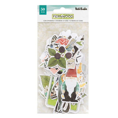 Vicki Boutin Fernwood Ephemera Icons (50 Piece)