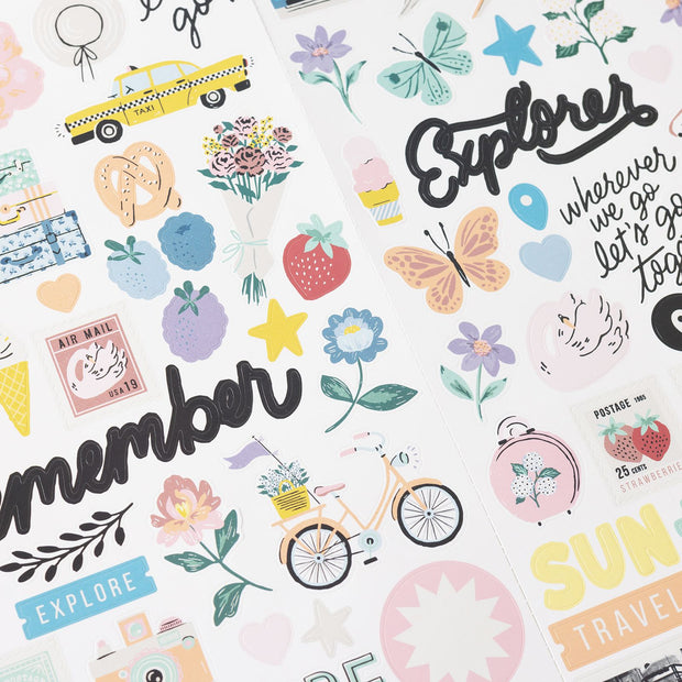 Maggie Holmes Round Trip 6x12 Sticker Sheet (97 Piece)