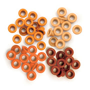 Standard Eyelets Aluminium 60/Pkg Orange