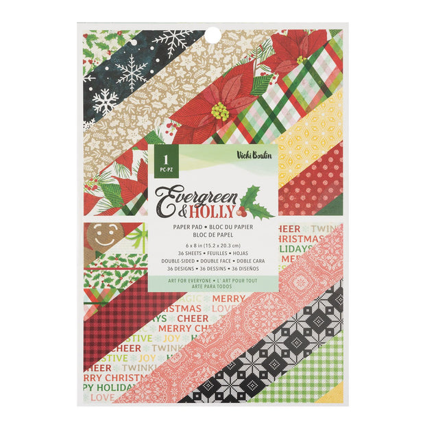 AC Vicki Boutin Evergreen Holly 6x8 Paper Pad (36 Sheets)