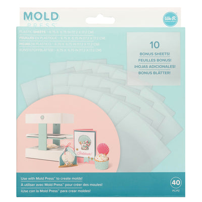 We R Memory Keepers Mold Press Plastic Sheets 40/Pkg Clear