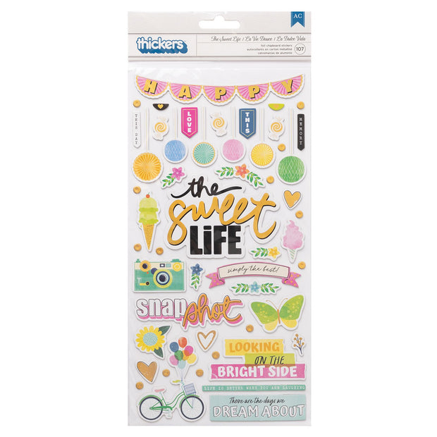 Vicki Boutin Sweet Rush Thickers Phrase & Icon Holographic Gold Foil (107 Piece)