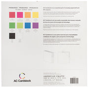 American Crafts Variety Cardstock Pack 12"X12" 60/Pkg Smooth Primaries