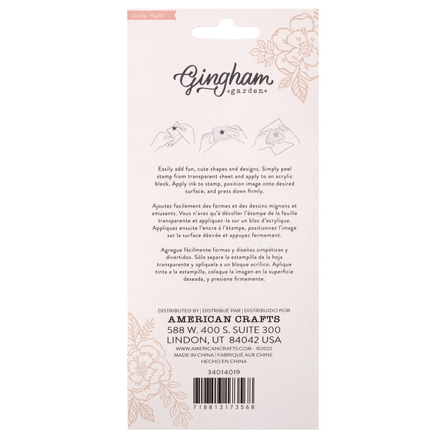 CP Gingham Garden Acrylic Clear Stamps (9 Pieces)