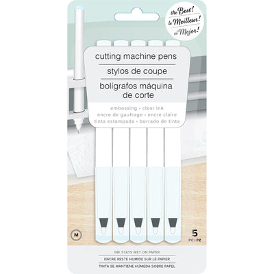 AC Cutting Machine Pens Embossing Clear Medium Tip (5 Pieces)