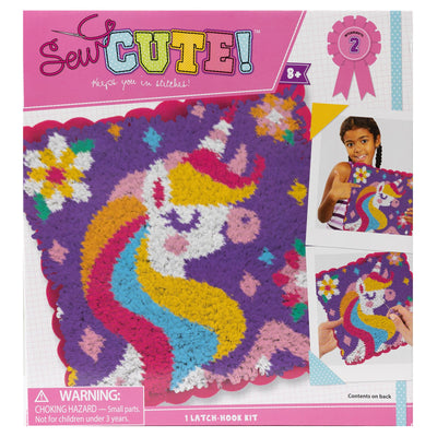 Sew Cute! Felt Pillow Kit Unicorn Latch Hook