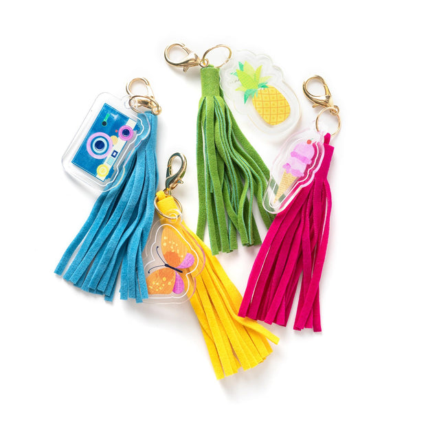 Vicki Boutin Sweet Rush Tassels W/ Acrylic Charms (4 Piece)