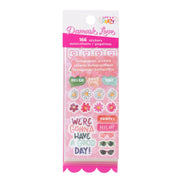 Damask Love Life's a Party Mini Sticker Book Transparent Holographic (8 Sheets)