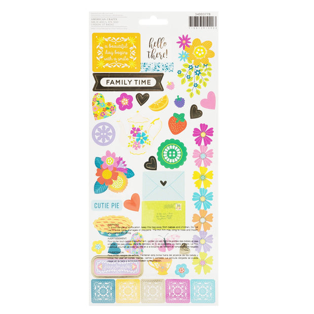 Paige Evans 6x12 Sticker Sheet (75 Stickers)