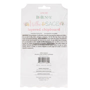 Bo Bunny Willow & Sage Layered Chipboard Gold Glitter (8 Piece)