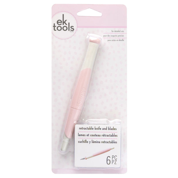 EK Pink Retractable Craft Knife 5pc