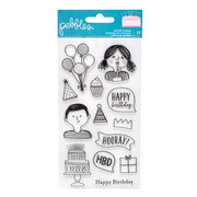 Pebbles Happy Cake Day Clear Stamps