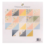 DCWV Double-Sided Cardstock Stack 12"X12" 36/Pkg Humble Abode, W/Gold Foil