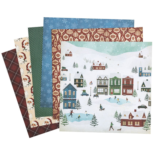 DCWV Christmas Carol 6x6 Double Sided Silver Foil 24 Sheets