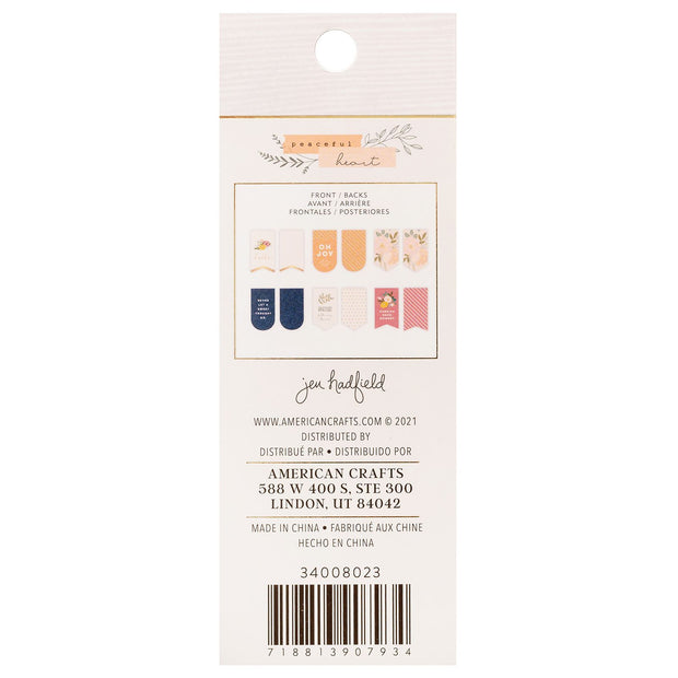 Jen Hadfield Peaceful Heart Magnetic Bookmarks Gold Foil (6 Pieces)