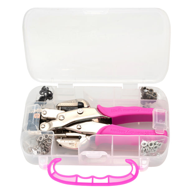 Crop-A-Dile Punch Kit-Pink 