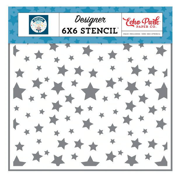 Birthday Star Stencils