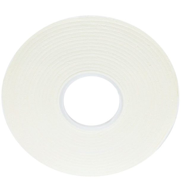 AC Sticky Thumb Adhesive Double Sided Foam White 1/8" x 3.94 Yards x 2 mm