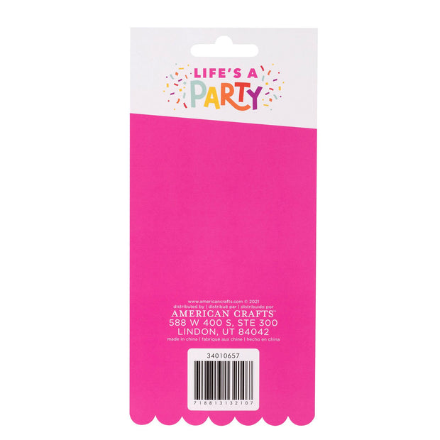 Damask Love Life's a Party Mini Puffy Stickers (42 Piece)