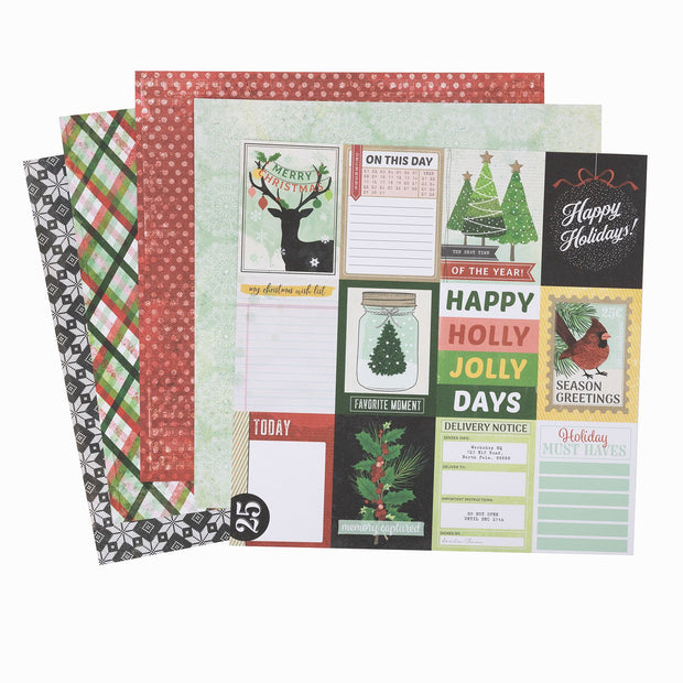 AC Vicki Boutin Evergreen Holly 12x12 Paper Pad (48 Sheets)