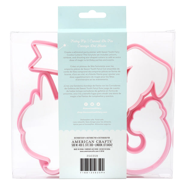 Sweet Tooth Fairy Born To Sparkle Cookie Cutters 4pcs Unicorn