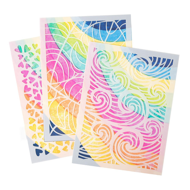 Vicki Boutin Sweet Rush Stencil Pack Making Waves (3 Piece)