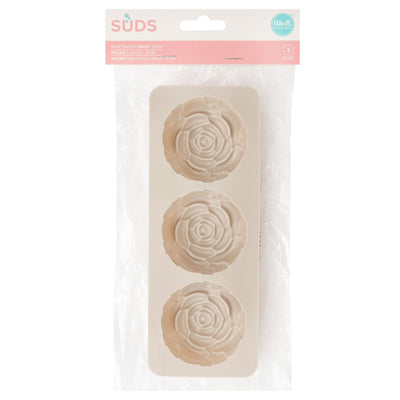 SUDS Soap Maker Mold Rose, 3 Cavity