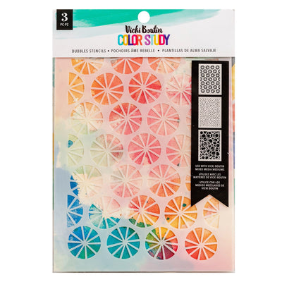 Vicki Boutin Color Study Stencil Bubbles (3 Piece)