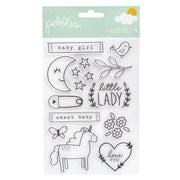 Pebbles Peek-A-Boo You Clear Stamps Girl