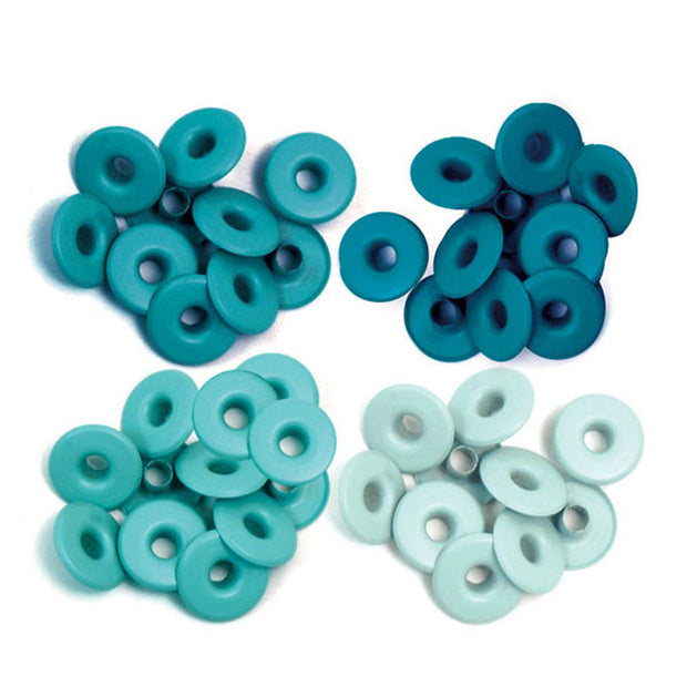 We R Eyelets Wide 40/Pkg Aqua