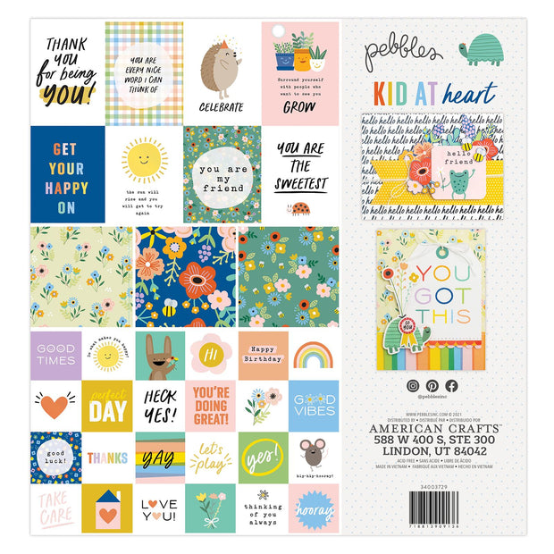 Pebbles Inc. Kid At Heart 12x12 Iridescent Foil 48 Sheets