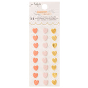 Jen Hadfield Peaceful Heart Heart Brads (24 Piece)