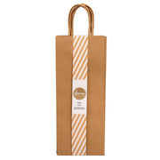 AC Gift Bags Fancy That Wine 5.25" X 3.25" Kraft (6 Piece)