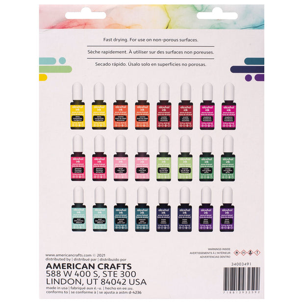 American Crafts Alcohol Ink Value Pack .3 Oz (24 Piece)