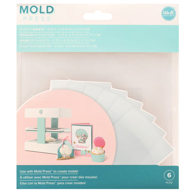 We R Memory Keepers Mold Press Plastic Sheets 6/Pkg Clear