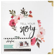 Heidi Swapp Storyline Album 8x11 White Floral (44 Piece)