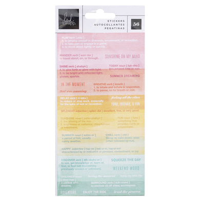 Heidi Swapp Sun Chaser Definition Stickers (56 Piece)